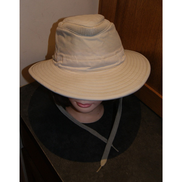 Tilley Airflow Hikers Hat Sun Cap Size 7 1/4 Tan Beige Camping Outdoors Canada - Picture 2 of 9